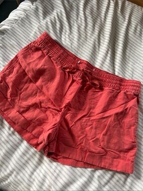 Source Unknown Coral Drawstring Athletic Shorts